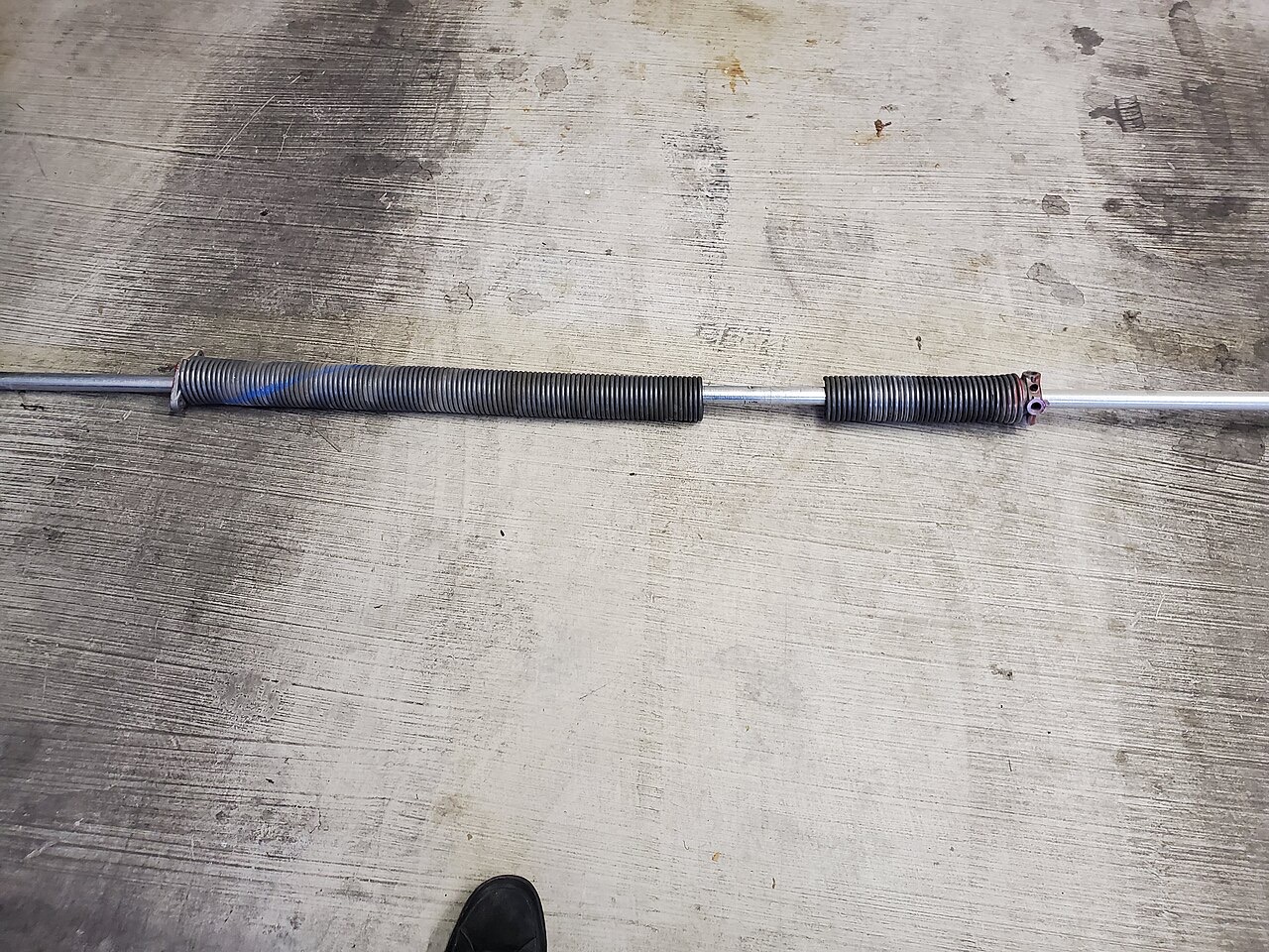 Broken garage door torsion springs